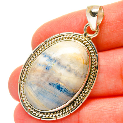 Blue Scheelite Pendants handcrafted by Ana Silver Co - PD16900