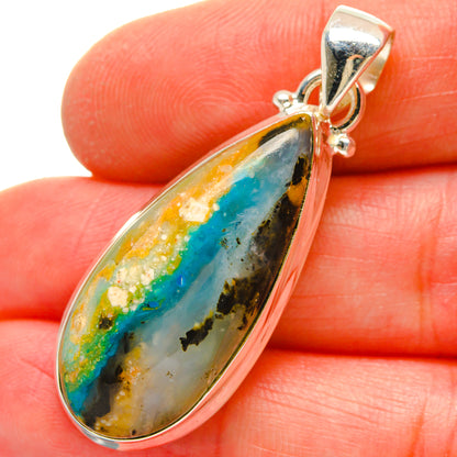 Peruvian Opal Pendants handcrafted by Ana Silver Co - PD16907