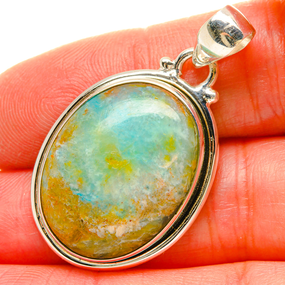 Peruvian Opal Pendants handcrafted by Ana Silver Co - PD16911