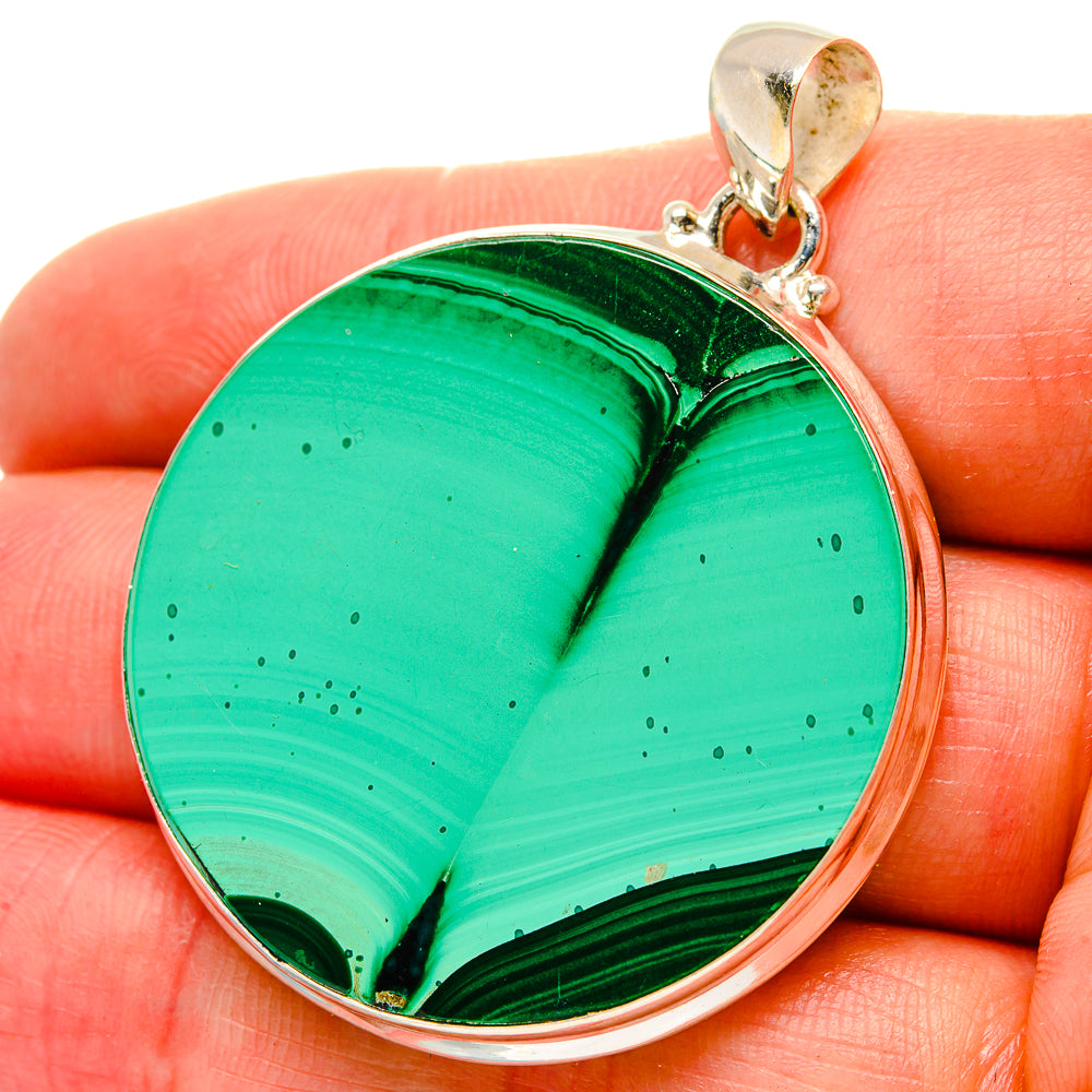 Malachite Pendants handcrafted by Ana Silver Co - PD16913