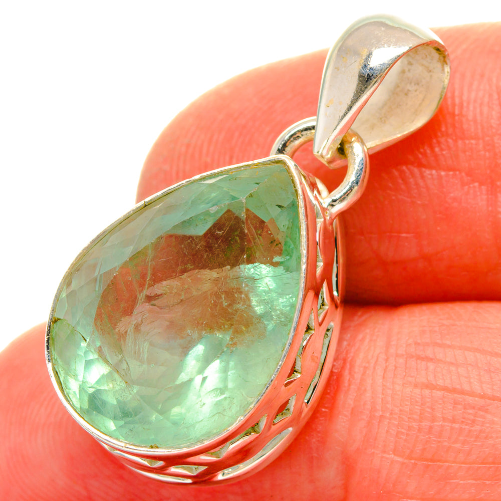 Green Fluorite Pendants handcrafted by Ana Silver Co - PD16914