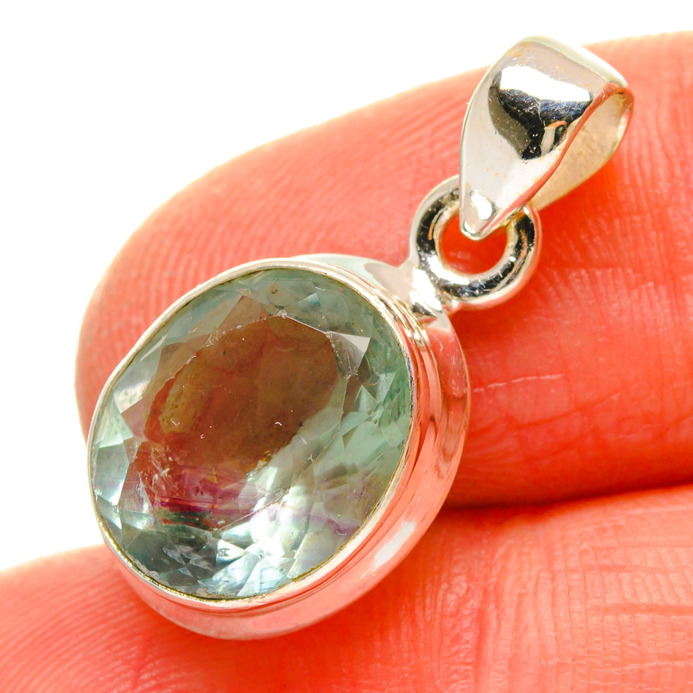 Green Fluorite Pendants handcrafted by Ana Silver Co - PD16918