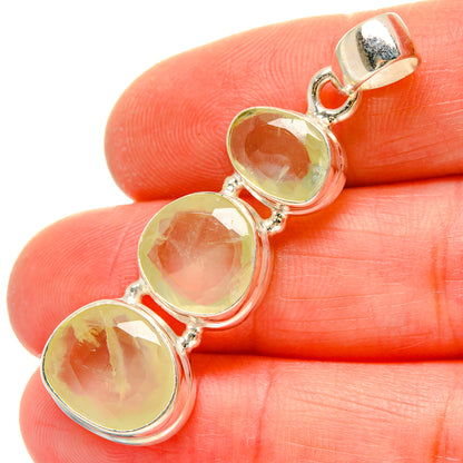 Prehnite Pendants handcrafted by Ana Silver Co - PD16919