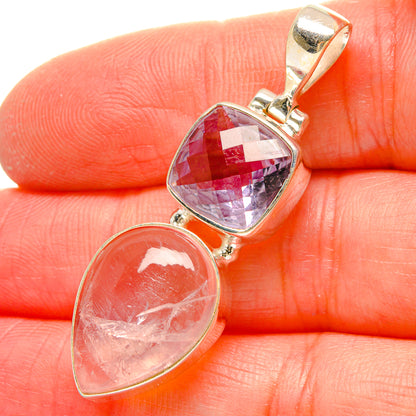 Rose Quartz Pendants handcrafted by Ana Silver Co - PD16931