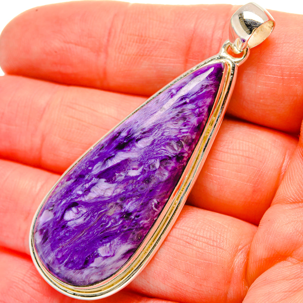 Charoite Pendants handcrafted by Ana Silver Co - PD16932