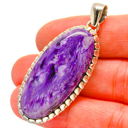 Charoite Pendants handcrafted by Ana Silver Co - PD16933