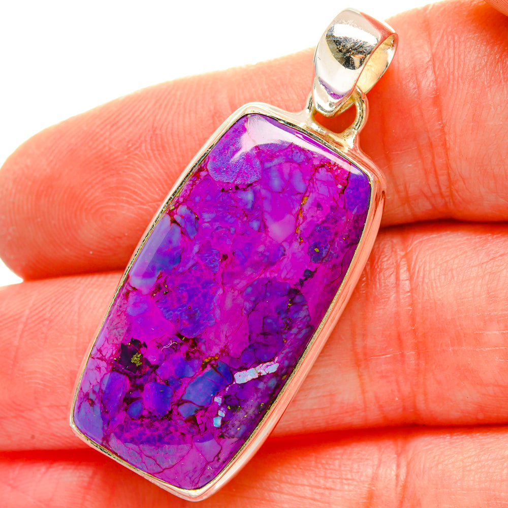 Purple Copper Composite Turquoise Pendants handcrafted by Ana Silver Co - PD16935