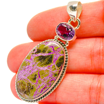 Stichtite Pendants handcrafted by Ana Silver Co - PD16936