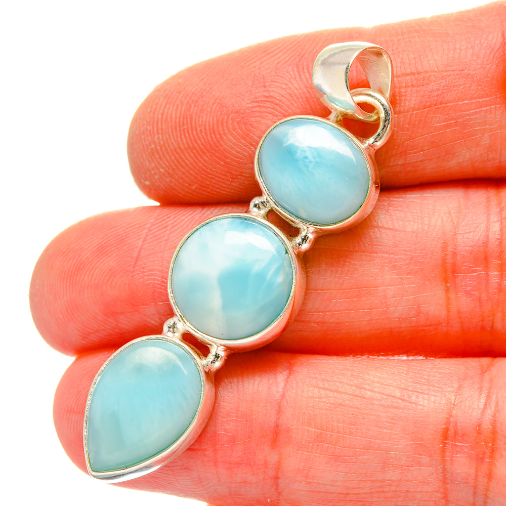 Larimar Pendants handcrafted by Ana Silver Co - PD16967