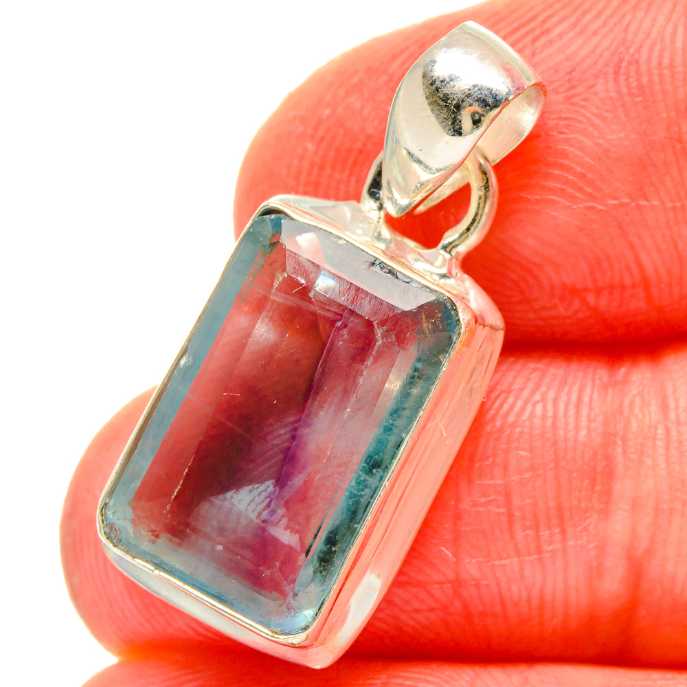 Blue Fluorite Pendants handcrafted by Ana Silver Co - PD16968