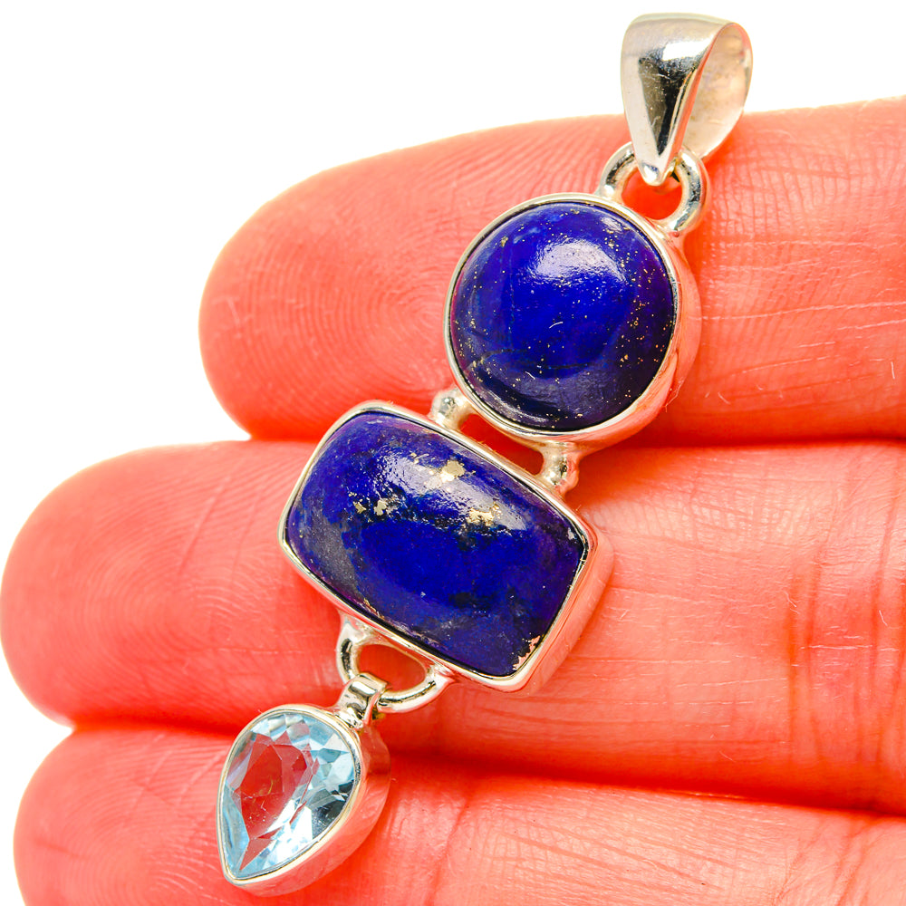 Lapis Lazuli Pendants handcrafted by Ana Silver Co - PD16970
