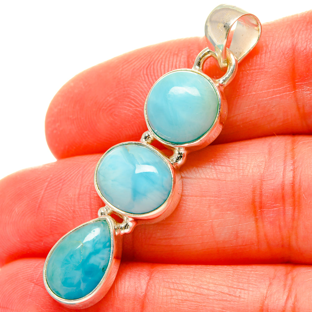 Larimar Pendants handcrafted by Ana Silver Co - PD16972