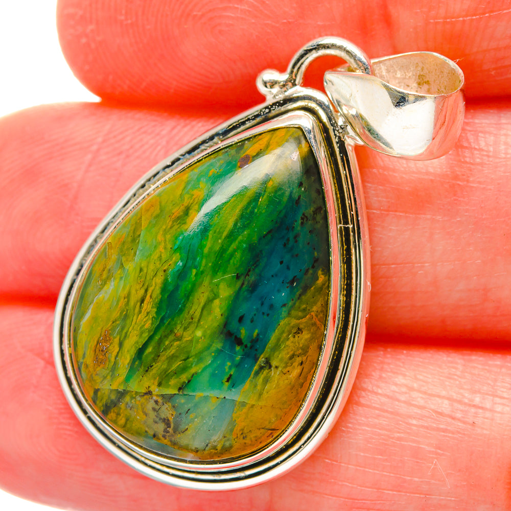 Peruvian Opal Pendants handcrafted by Ana Silver Co - PD16973