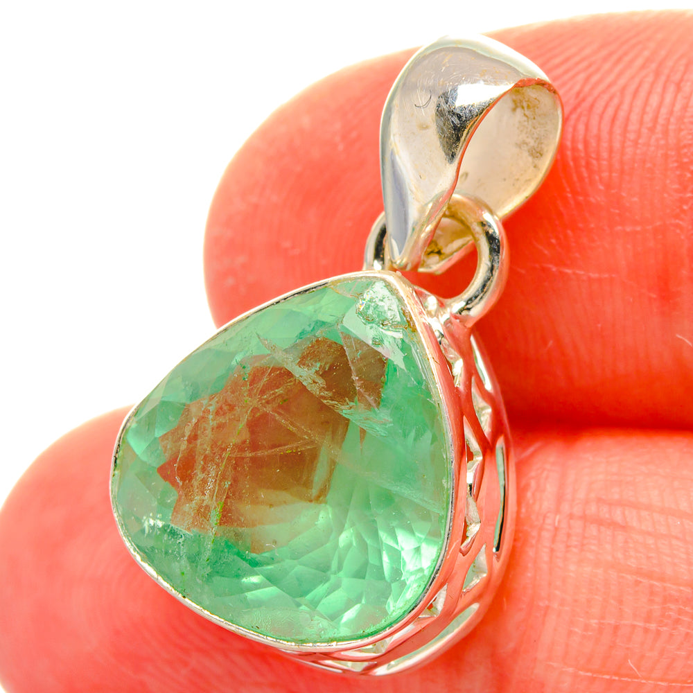 Green Fluorite Pendants handcrafted by Ana Silver Co - PD16974