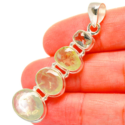 Prehnite Pendants handcrafted by Ana Silver Co - PD16975