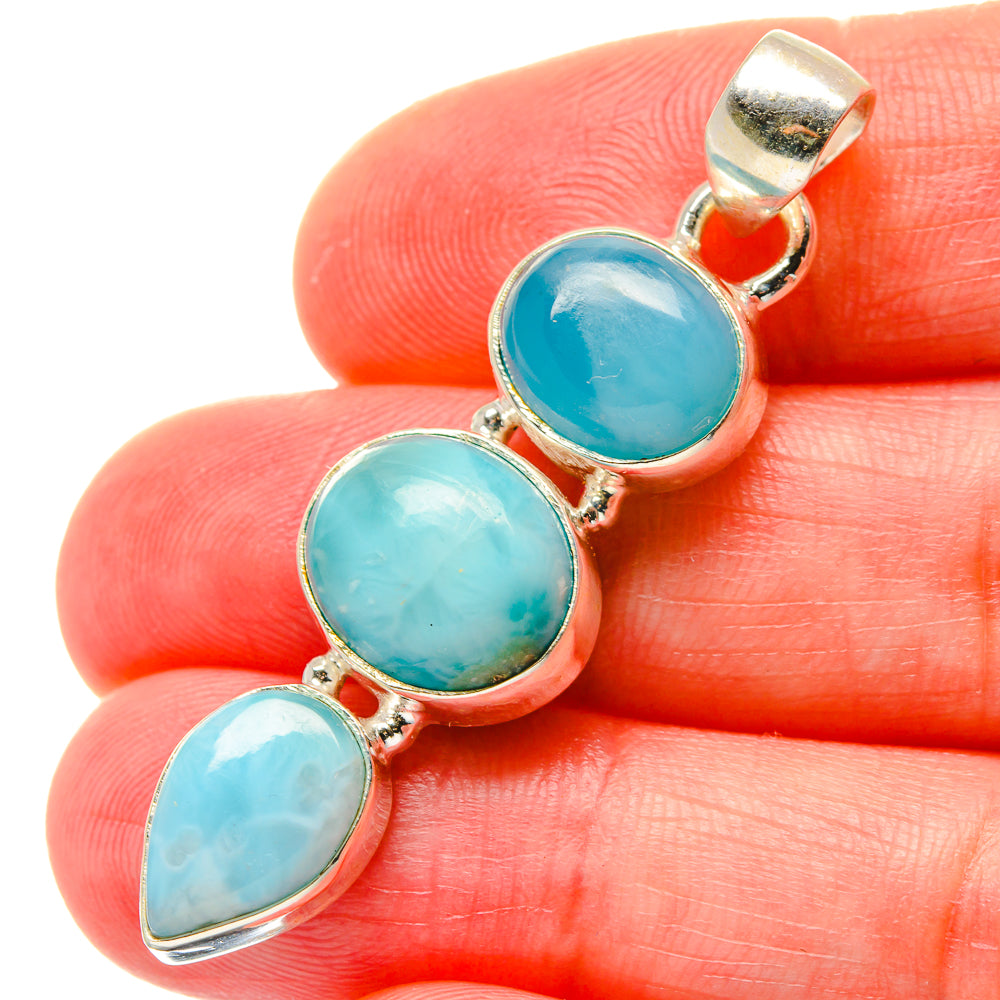 Larimar Pendants handcrafted by Ana Silver Co - PD16983