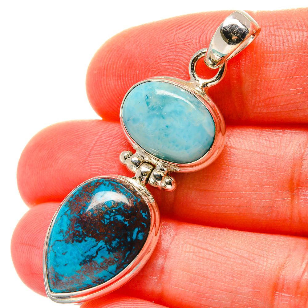 Shattuckite Pendants handcrafted by Ana Silver Co - PD16985