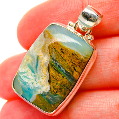 Peruvian Opal Pendants handcrafted by Ana Silver Co - PD16986