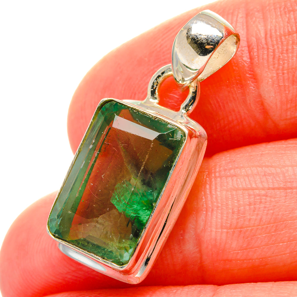 Green Fluorite Pendants handcrafted by Ana Silver Co - PD16992