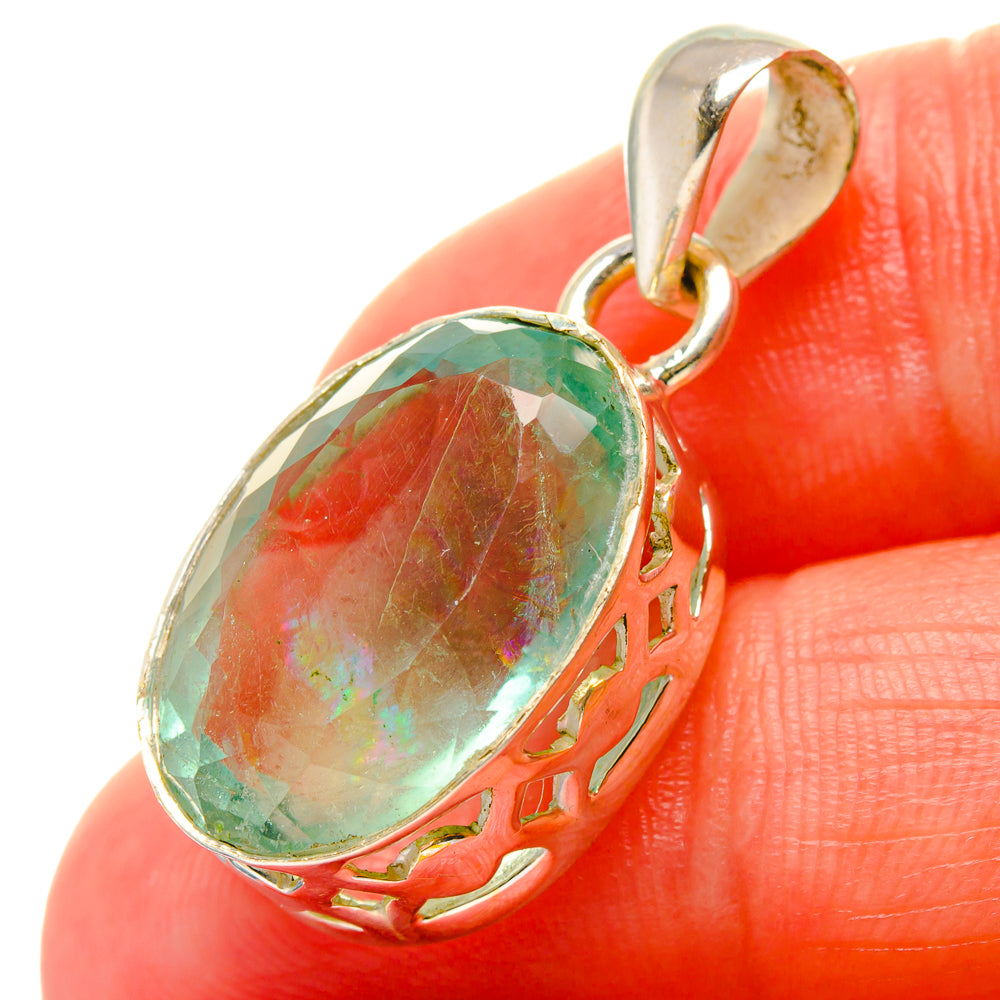 Green Fluorite Pendants handcrafted by Ana Silver Co - PD16994
