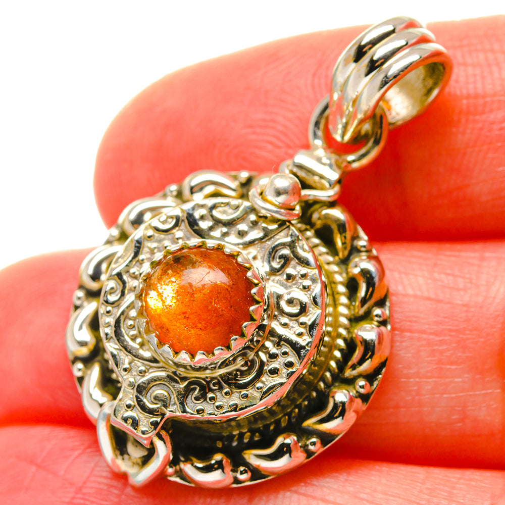 Sunstone Pendants handcrafted by Ana Silver Co - PD16998