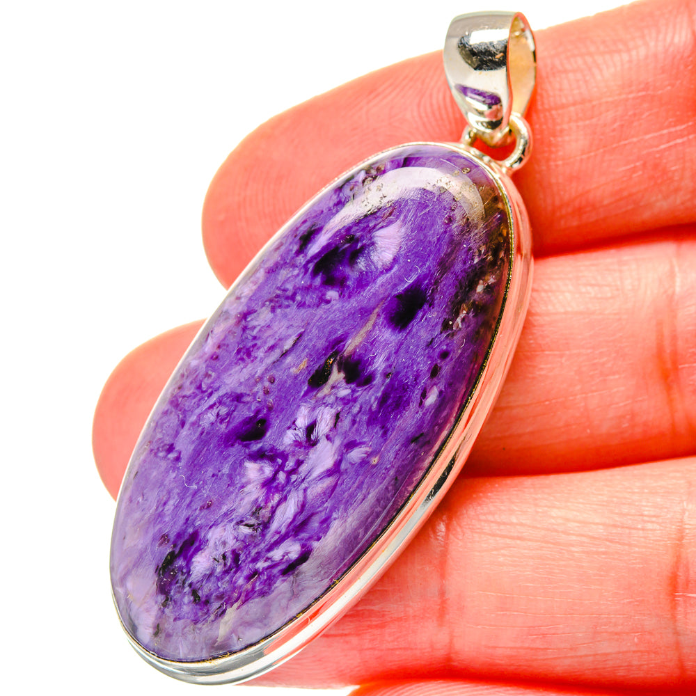 Charoite Pendants handcrafted by Ana Silver Co - PD17007
