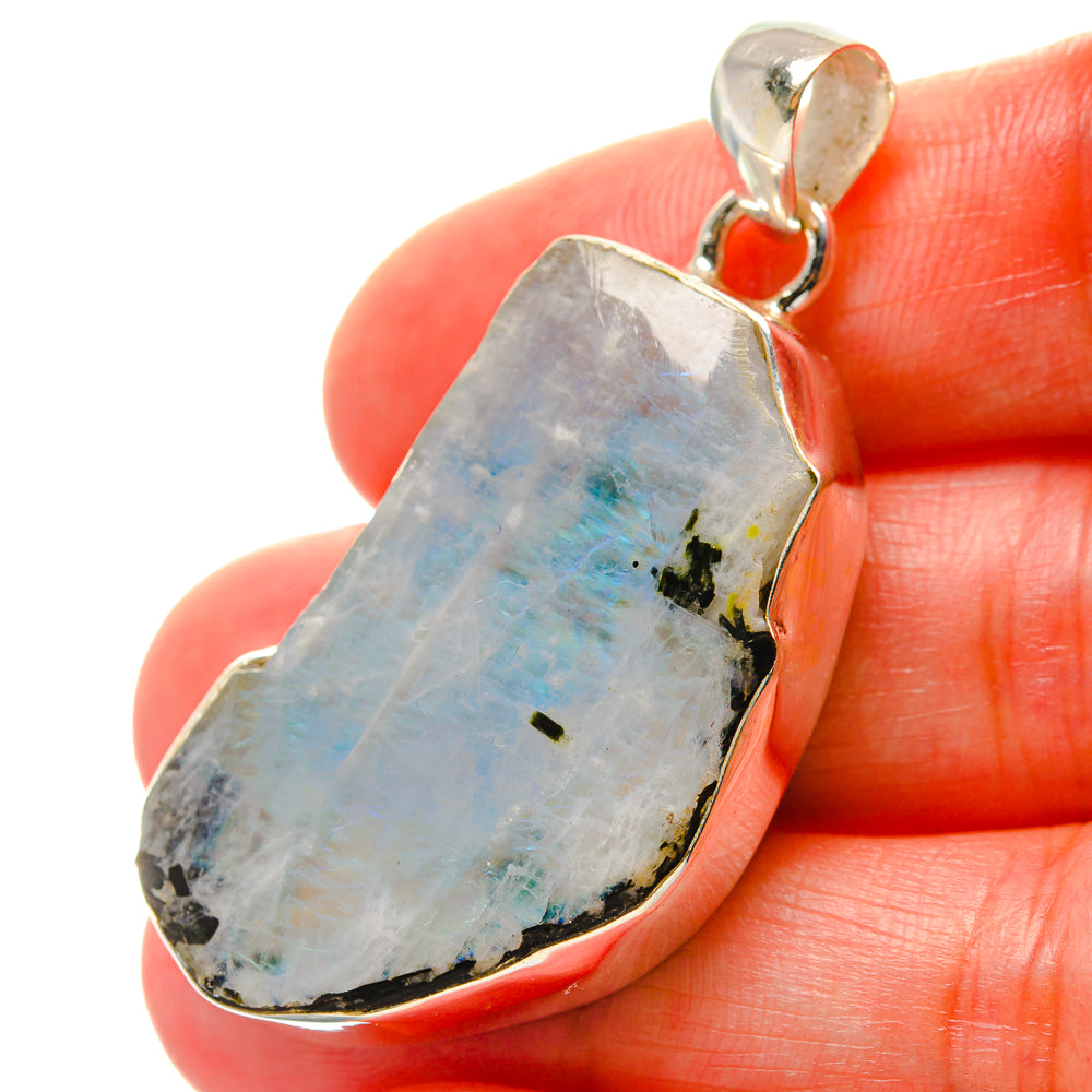 Rainbow Moonstone Pendants handcrafted by Ana Silver Co - PD17011