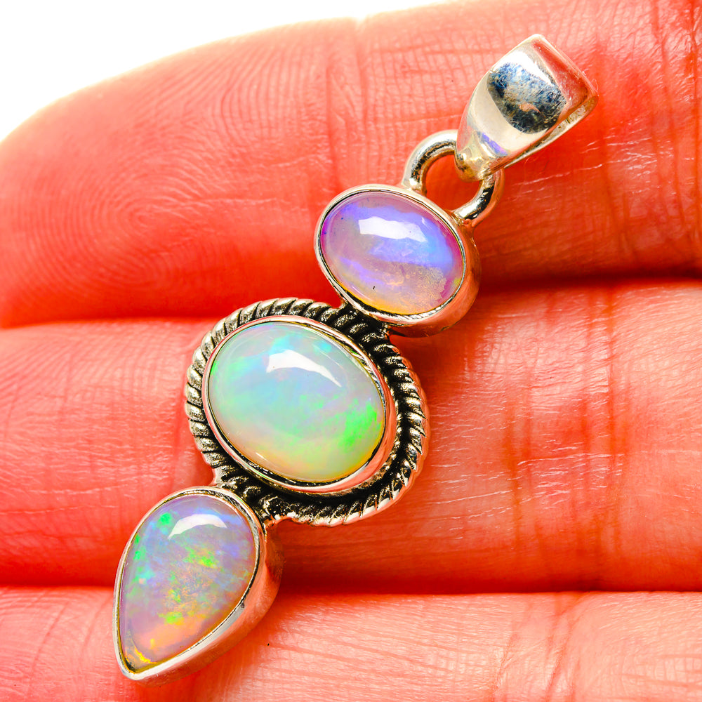 Ethiopian Opal Pendants handcrafted by Ana Silver Co - PD17021