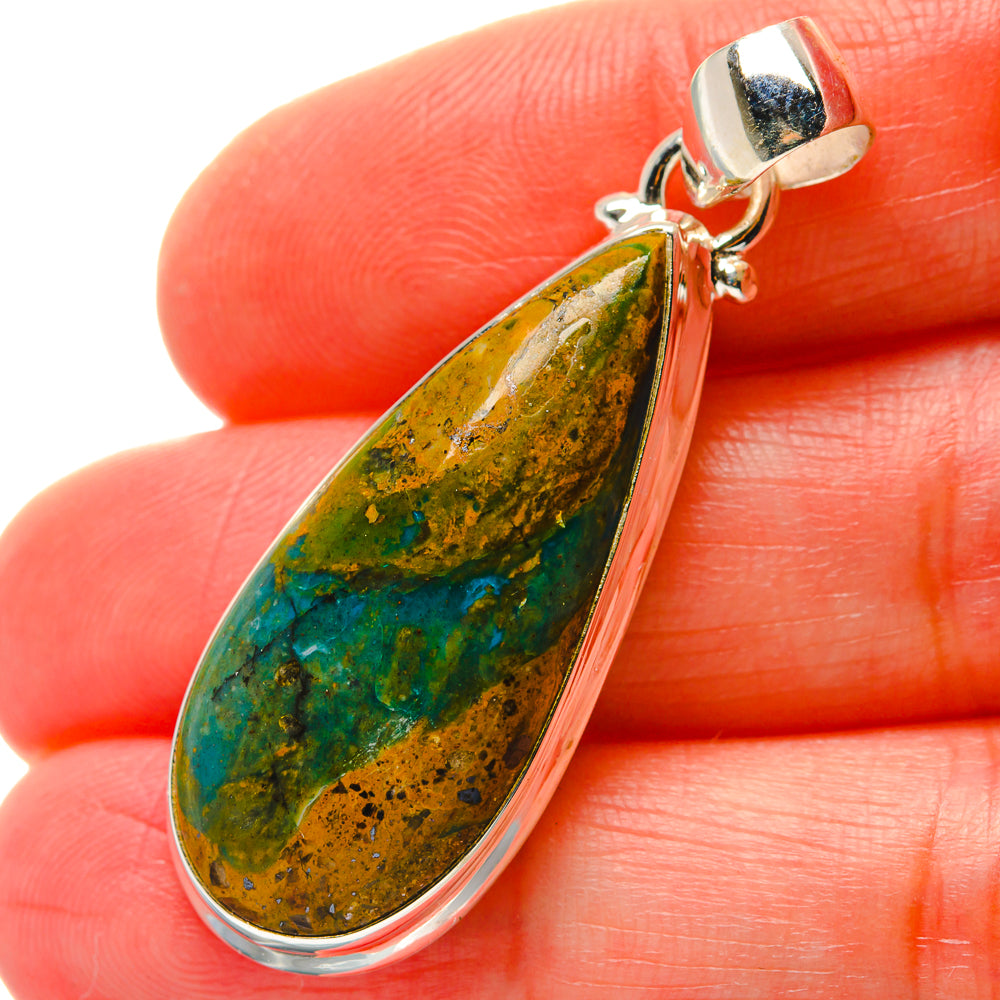 Peruvian Opal Pendants handcrafted by Ana Silver Co - PD17026