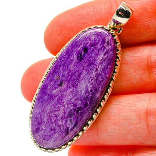 Charoite Pendants handcrafted by Ana Silver Co - PD17039