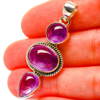 Amethyst Pendants handcrafted by Ana Silver Co - PD17043