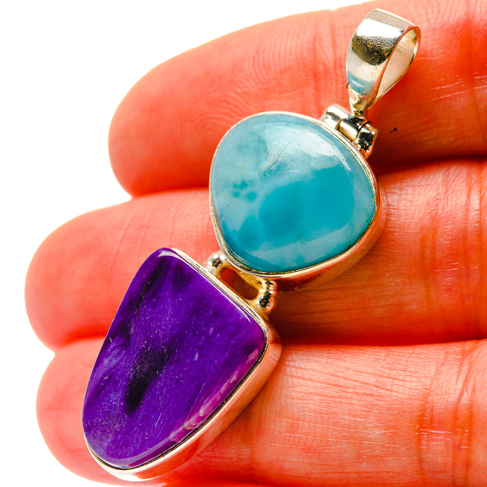 Charoite Pendants handcrafted by Ana Silver Co - PD17054