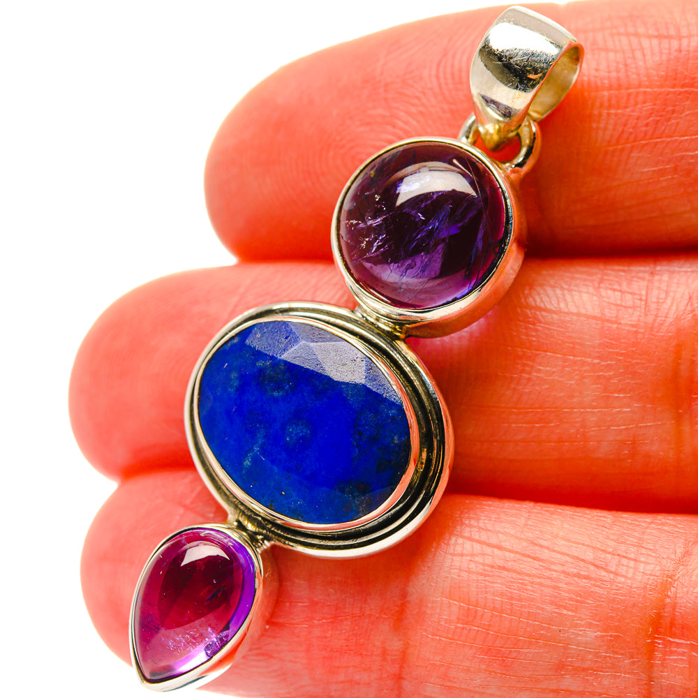 Lapis Lazuli Pendants handcrafted by Ana Silver Co - PD17056