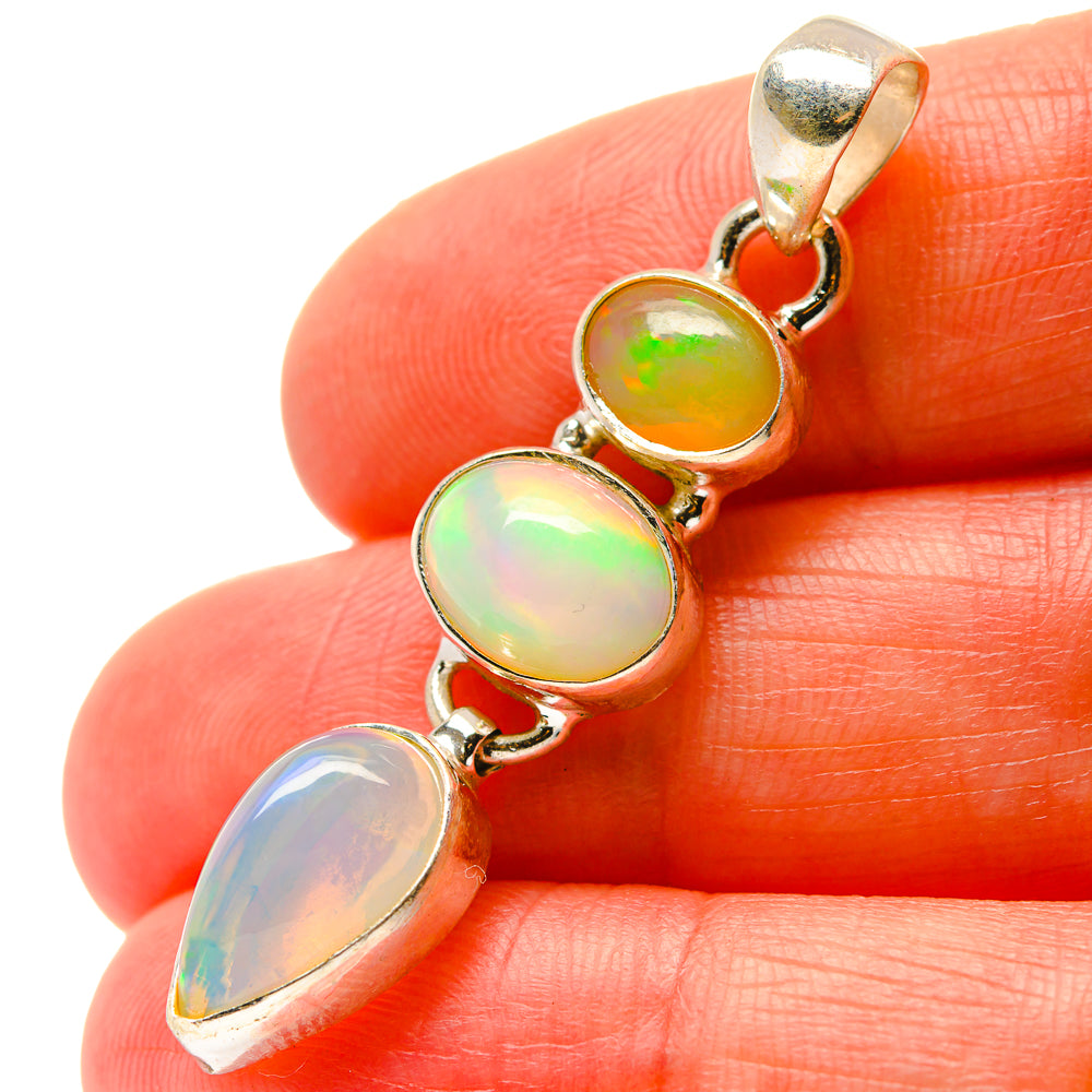 Ethiopian Opal Pendants handcrafted by Ana Silver Co - PD17057