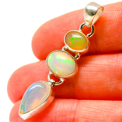 Ethiopian Opal Pendants handcrafted by Ana Silver Co - PD17057