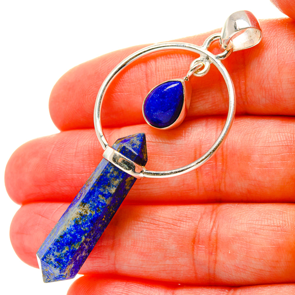 Lapis Lazuli Pendants handcrafted by Ana Silver Co - PD17061