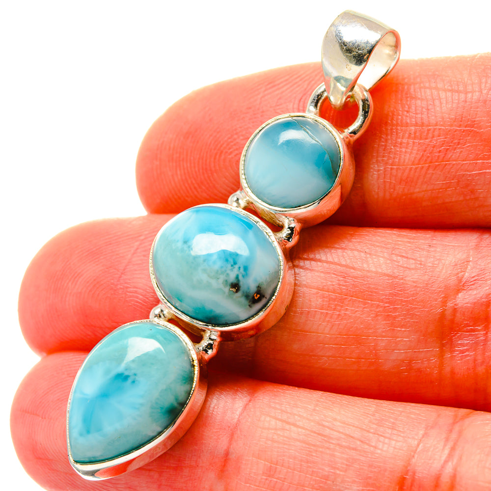 Larimar Pendants handcrafted by Ana Silver Co - PD17062