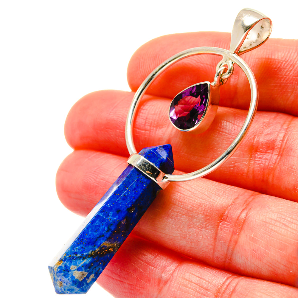 Lapis Lazuli Pendants handcrafted by Ana Silver Co - PD17065