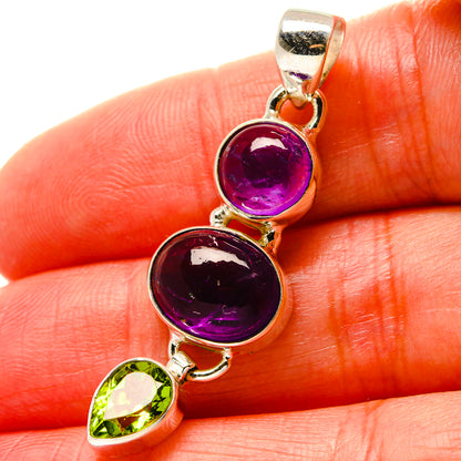 Amethyst Pendants handcrafted by Ana Silver Co - PD17078