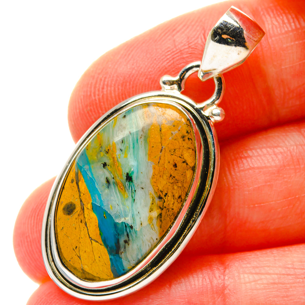 Peruvian Opal Pendants handcrafted by Ana Silver Co - PD17097