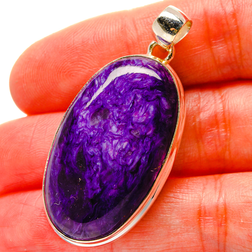 Charoite Pendants handcrafted by Ana Silver Co - PD17106