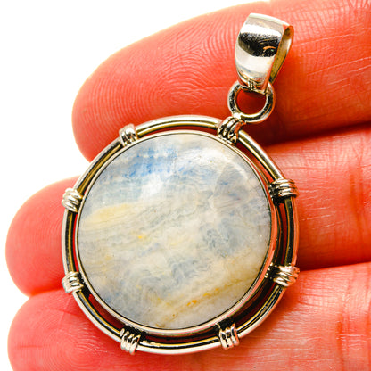Blue Scheelite Pendants handcrafted by Ana Silver Co - PD17119