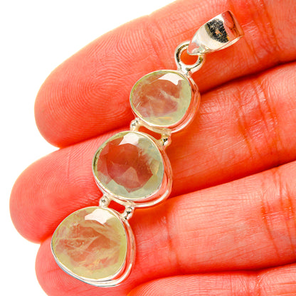 Prehnite Pendants handcrafted by Ana Silver Co - PD17122