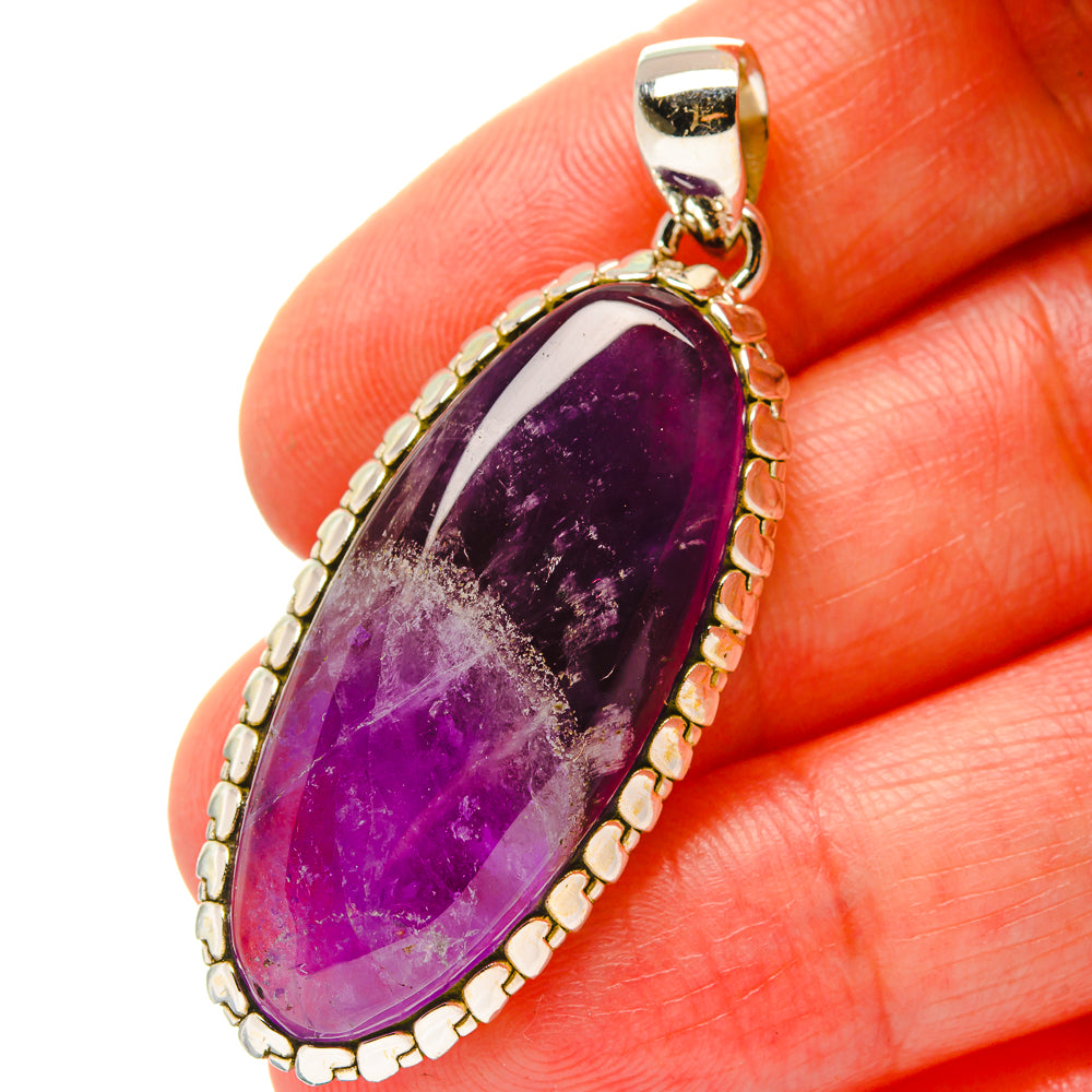 Chevron Amethyst Pendants handcrafted by Ana Silver Co - PD17130
