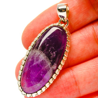 Chevron Amethyst Pendants handcrafted by Ana Silver Co - PD17130
