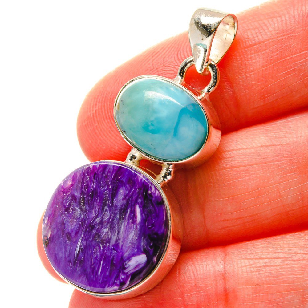 Charoite Pendants handcrafted by Ana Silver Co - PD17149