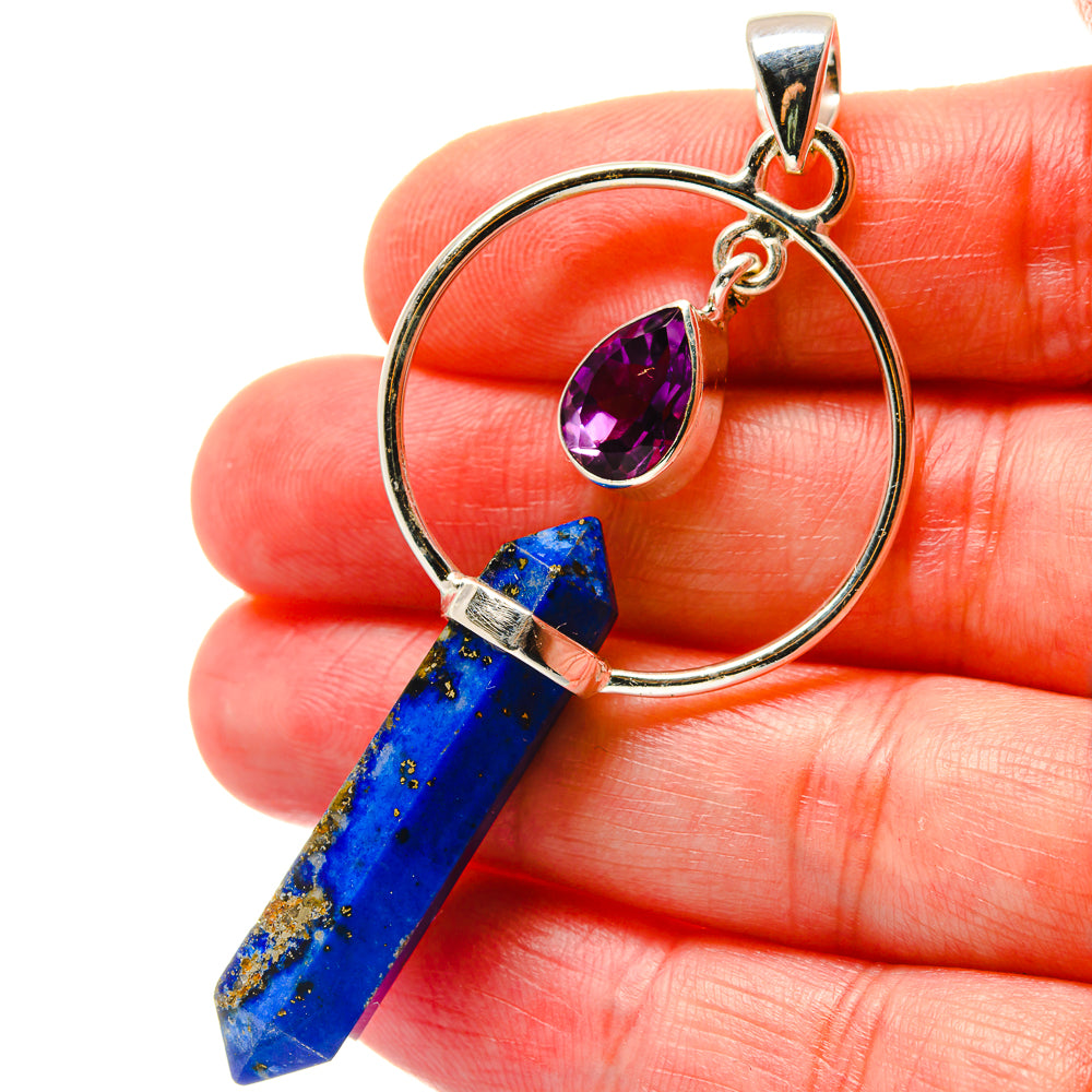 Lapis Lazuli Pendants handcrafted by Ana Silver Co - PD17152
