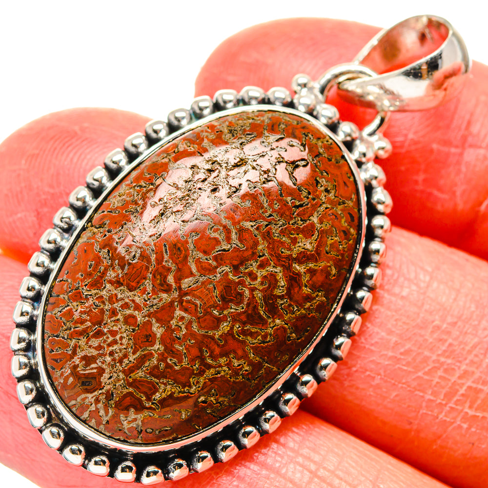 Dinosaur Bone Pendants handcrafted by Ana Silver Co - PD17177