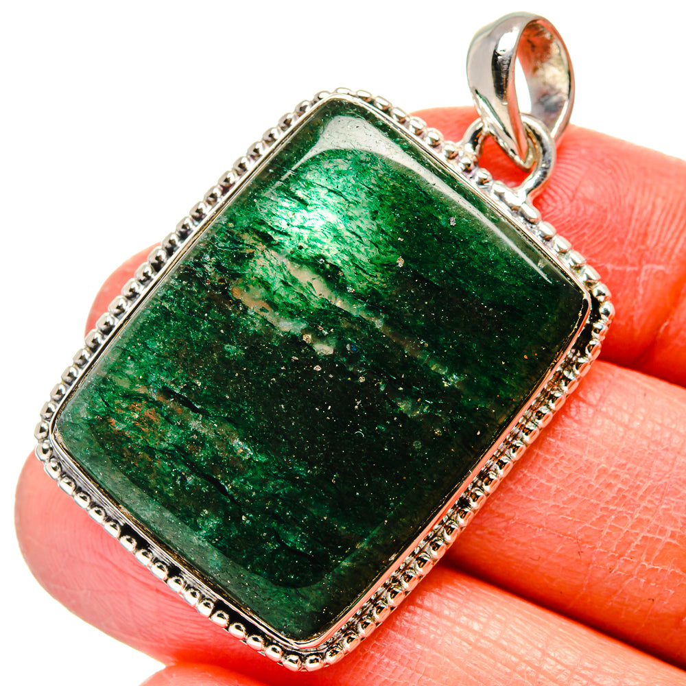 Green Aventurine Pendants handcrafted by Ana Silver Co - PD17179