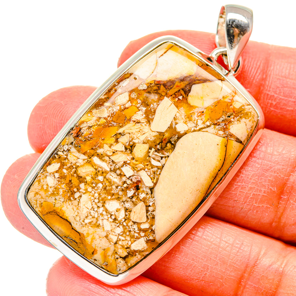 Brecciated Mookaite Pendants handcrafted by Ana Silver Co - PD17182